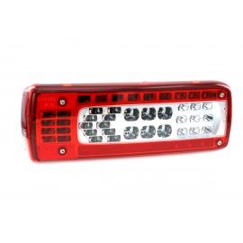 Rear lamp LED Left, License plate, AMP 1.5 side conn